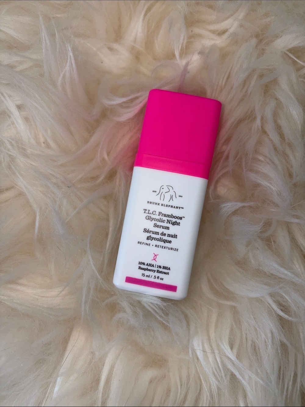 Drunk Elephant TLC Framboos Night Glycolic Serum